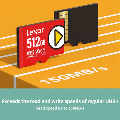 Lexar LSDMI High-Speed TF Card Game Console Memory Card, Capacity: 512GB(Red) - Micro SD Card by Lexar | Online Shopping UK | buy2fix