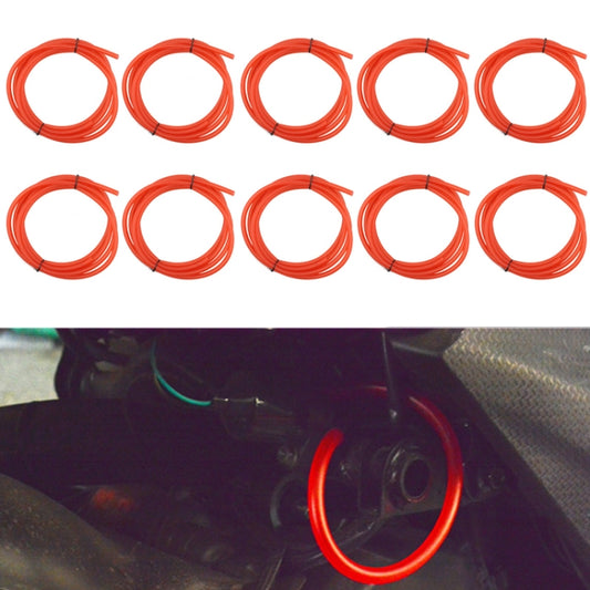 10PCS Motorcycle Modification Oil Pipe Rubber Gasoline Pipe, Length: 1m(Red) - In Car by buy2fix | Online Shopping UK | buy2fix