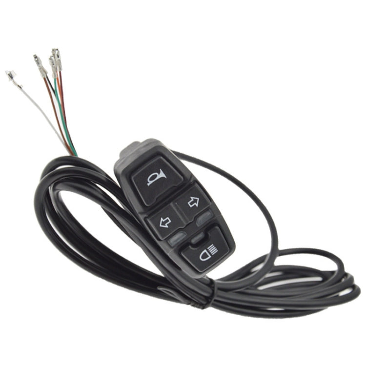 3 In 1 Switch Mountain Car Skateboard Horn Headlights Turn Switch(36V) - In Car by buy2fix | Online Shopping UK | buy2fix