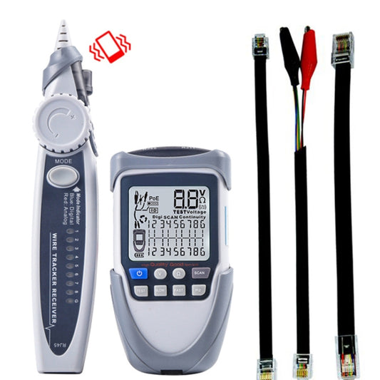ET613 Network Cable Tester Wire Tracker Battery Voltage POE Test Multi-function Cable Tester - Consumer Electronics by buy2fix | Online Shopping UK | buy2fix