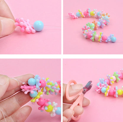 24 Grid Acrylic Beaded Kids DIY Necklace Bracelet Toys(Macaron) - DIY Developmental Toys by buy2fix | Online Shopping UK | buy2fix