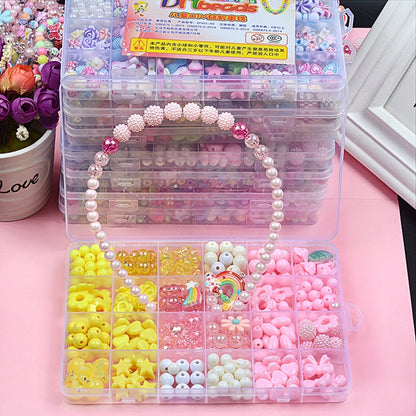 24 Grid Acrylic Beaded Kids DIY Necklace Bracelet Toys(Fresh Princess) - DIY Developmental Toys by buy2fix | Online Shopping UK | buy2fix