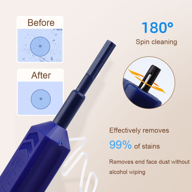 Press-type Fiber End Face Cleaning Pen Fiber Cleaner Tool - Lan Cable and Tools by buy2fix | Online Shopping UK | buy2fix