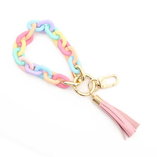 Keychain Ladies Acrylic Bracelet Jewelry(Colorful) - In Car by buy2fix | Online Shopping UK | buy2fix