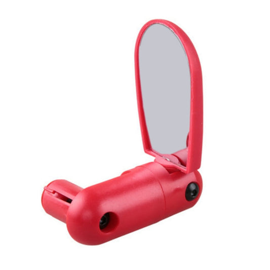 2 Pairs Adjustable Bicycle Flat Rearview Mirror Cycling Accessories(Red) - View Mirrors by buy2fix | Online Shopping UK | buy2fix