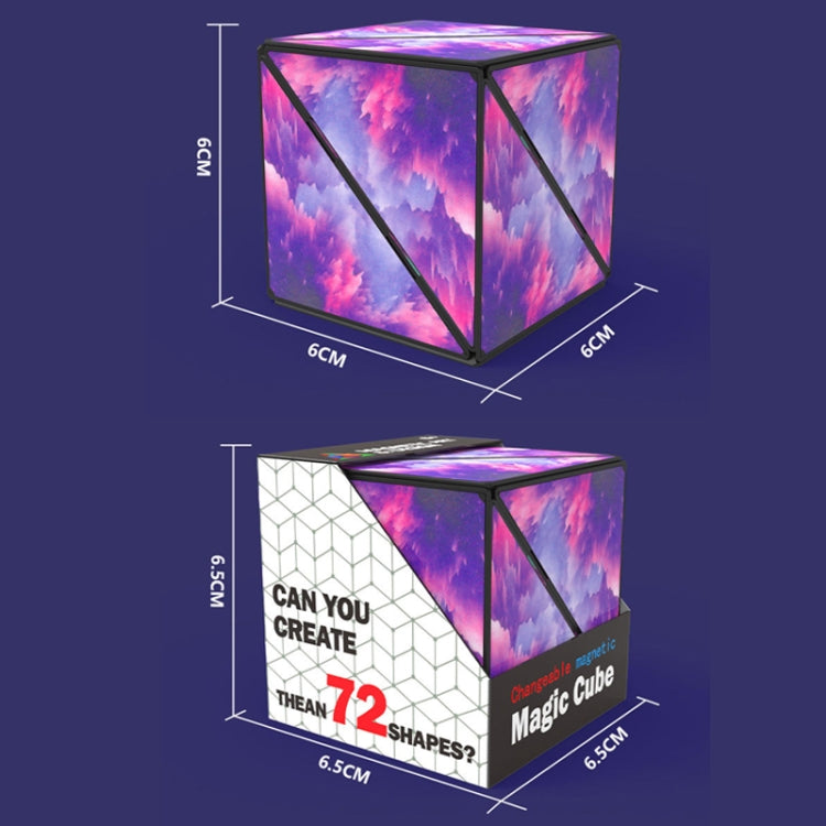 3D Variety Geometry Alien Magic Cube Magnetic Logic Thinking Children Educational Toys(Interstellar Blue) - Magic Cubes by buy2fix | Online Shopping UK | buy2fix