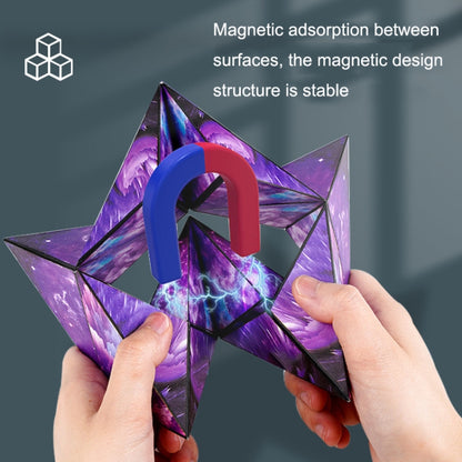 3D Variety Geometry Alien Magic Cube Magnetic Logic Thinking Children Educational Toys(Flame Red) - Magic Cubes by buy2fix | Online Shopping UK | buy2fix