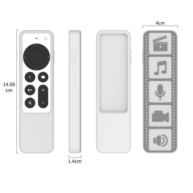 Silicone Remote Controller Waterproof Anti-Slip Protective Cover For Apple TV 4K 2021(Luminous Color) - Consumer Electronics by buy2fix | Online Shopping UK | buy2fix
