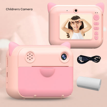 CP01 2.4 Inch HD Screen Kids Toy Camera Thermal Printing Polaroid no Memory Card(Pink) - Consumer Electronics by buy2fix | Online Shopping UK | buy2fix