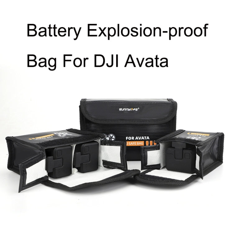 Sunnylife AT-DC479 Put 3 Batteries Battery Explosion-proof Bag For DJI Avata - DJI & GoPro Accessories by buy2fix | Online Shopping UK | buy2fix