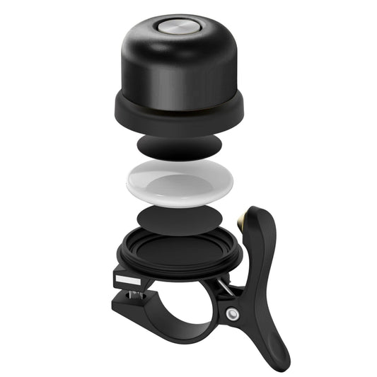 For AirTag Bicycle Hidden Locator Anti-theft Ring Bell Generation 2 Black - Bicycle Bells by buy2fix | Online Shopping UK | buy2fix