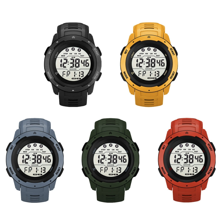 SYNOKE 9811 Luminous Large Screen Outdoor Running Student Watch(Yellow) - Silicone Strap Watches by SYNOKE | Online Shopping UK | buy2fix