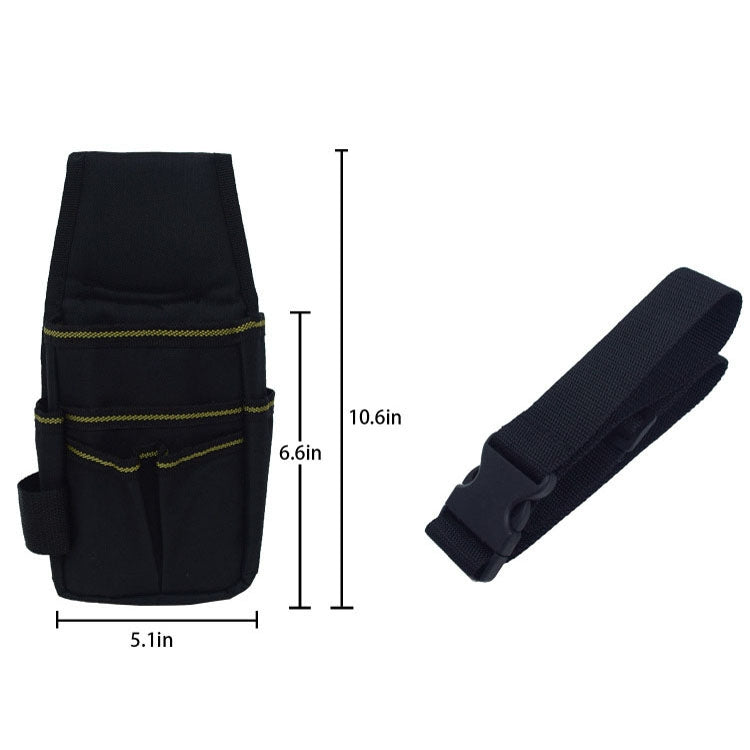 Lightweight Adjustable Hardware Tools Waist Bag Storage Bag(Black) - Storage Bags & Boxes by buy2fix | Online Shopping UK | buy2fix