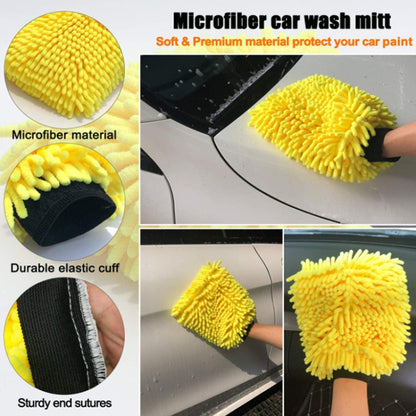 19 PCS / Set Car Beauty Cleaning Brush Details Brush Washing Glove Tool Set(Yellow Ring) - In Car by buy2fix | Online Shopping UK | buy2fix