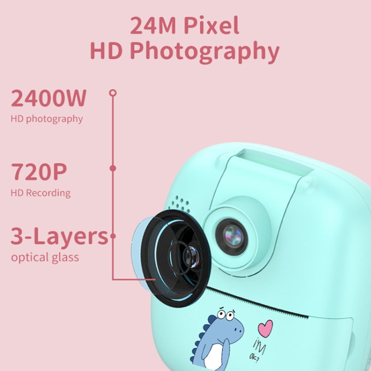 A18 HD Printable Cartoon Kids Digital Camera with Rotating Lens, Spec: Pink+32G - Consumer Electronics by buy2fix | Online Shopping UK | buy2fix