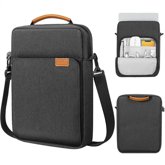 Vertical Laptop Bag Handheld Shoulder Crossbody Bag, Size: 9.7-11 Inch(Black) - 10 - 11 inch by buy2fix | Online Shopping UK | buy2fix