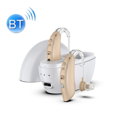 GM-301 Hearing Aid Rechargeable Sound Amplifier,Spec: With Charging Pod Skin Color+White - Hearing Aids by buy2fix | Online Shopping UK | buy2fix