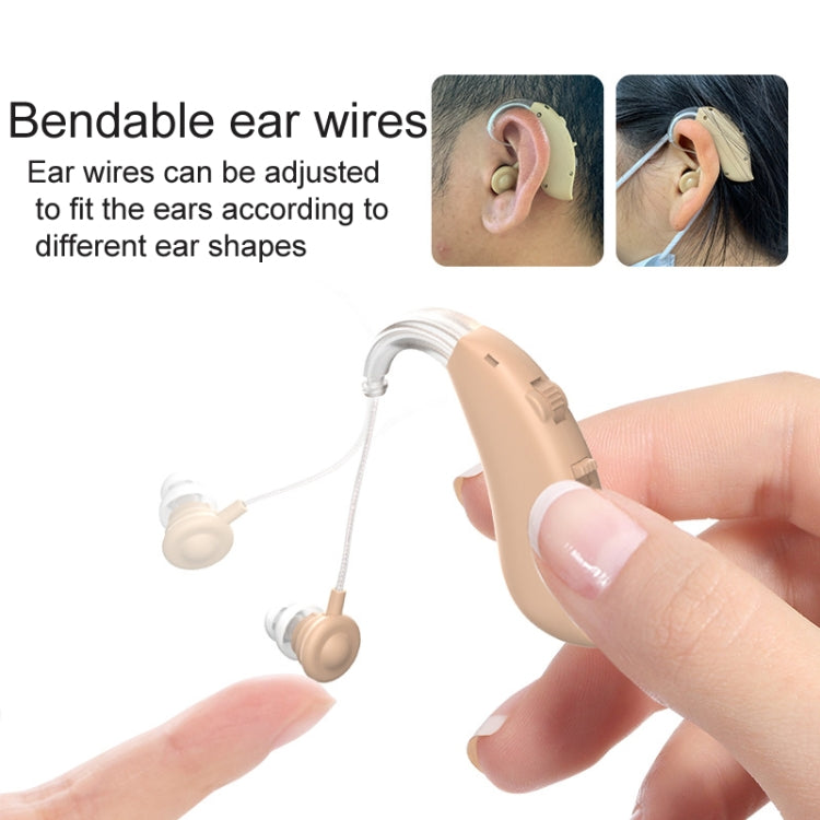 GM-301 Hearing Aid Rechargeable Sound Amplifier,Spec: With Charging Pod Skin Color+White - Hearing Aids by buy2fix | Online Shopping UK | buy2fix