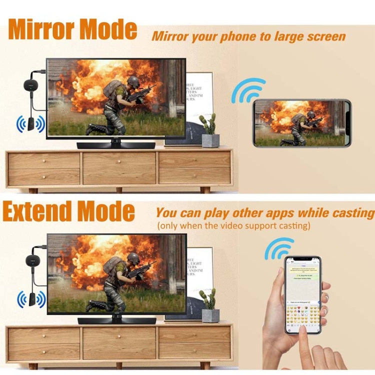 MiraScreen G26 Wireless HD Home TV Screen Projector, Specification: 2.4G+4K (White) - Wireless Display Dongle by MiraScreen | Online Shopping UK | buy2fix