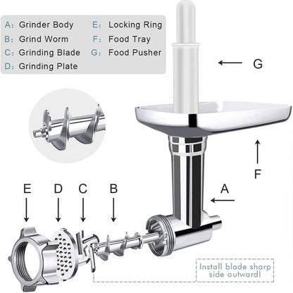 For KitchenAid Porking Enemy Accessories Dough Maker Grinder Meat Universal Set, Color: White - Home & Garden by buy2fix | Online Shopping UK | buy2fix