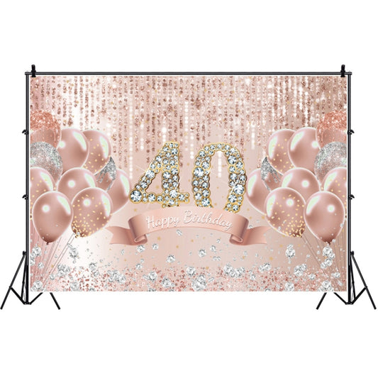 MDU05523 1.5m x 1m Rose Golden Balloon Birthday Party Background Cloth Photography Photo Pictorial Cloth - Camera Accessories by buy2fix | Online Shopping UK | buy2fix