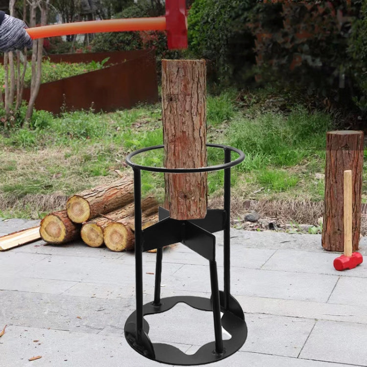 Cross Firewood Kindling Splitter Manual Log Splitter with Carbon Steel Cutter Head, Model: Large C Type - Wood Chopping Tool by buy2fix | Online Shopping UK | buy2fix