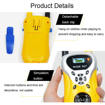 2289 1 Pair Children Mini Walkie Talkie Toys Wireless Talking Outdoor Interactive Toys(Yellow) - Children by buy2fix | Online Shopping UK | buy2fix