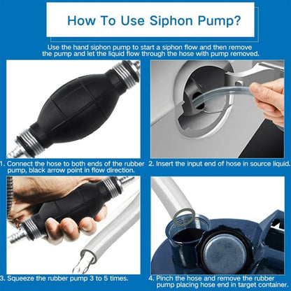 Manual Oil Suction Pipe Siphon Pumps - In Car by buy2fix | Online Shopping UK | buy2fix