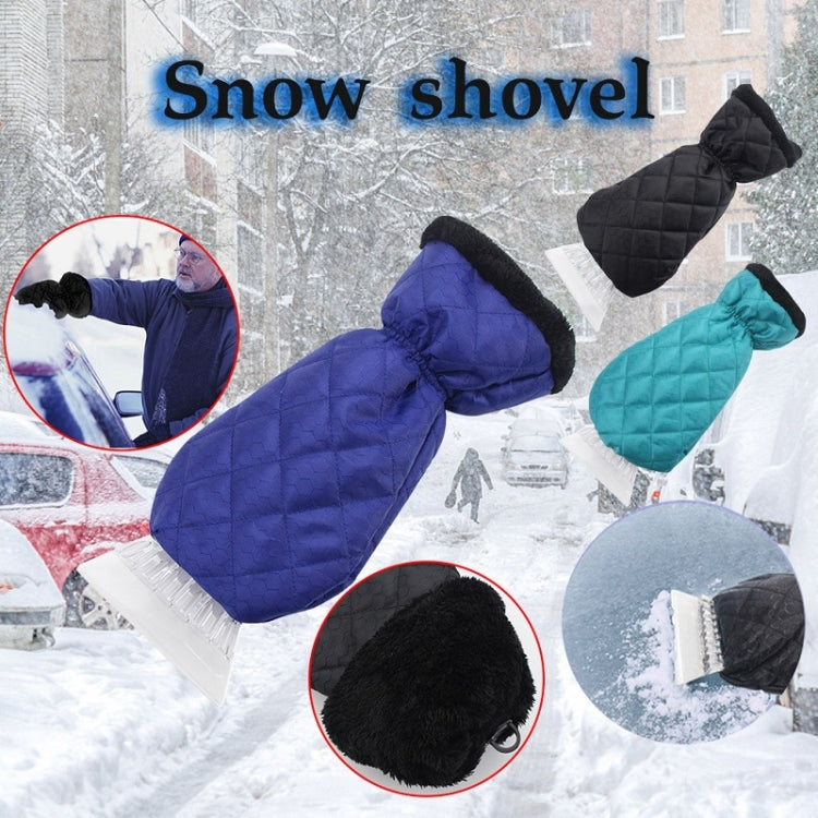 Thick Waterproof Snow Removal Shovel Car Warm Gloves(Blue) - In Car by buy2fix | Online Shopping UK | buy2fix