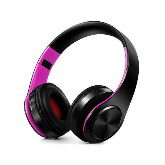 LPT660 Bluetooth Wireless Headset HIFI Stereo Sports Headphones(Black+Pink) - Apple Accessories by buy2fix | Online Shopping UK | buy2fix