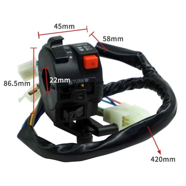 Bending Beam Car WAVE110 Seat Combination Switch Motorcycle Accessories - In Car by buy2fix | Online Shopping UK | buy2fix