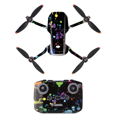 Sunnylife MM2-TZ452 For DJI Mini 2 Waterproof PVC Drone Body + Arm + Remote Control Decorative Protective Stickers Set(Watercolor Splash Ink) - DJI & GoPro Accessories by Sunnylife | Online Shopping UK | buy2fix