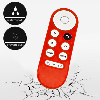 For Google Chromecast 2020 Y16 Remote Control Anti-fall Silicone Protective Case(Red) - Consumer Electronics by buy2fix | Online Shopping UK | buy2fix