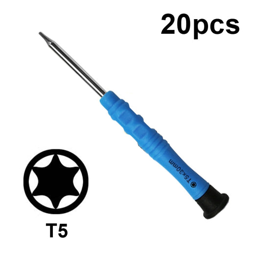20pcs Mini Screwdriver Anti-Slip Mobile Phone Disassembly Maintenance Tools, Series: T5 - Repair & Spare Parts by buy2fix | Online Shopping UK | buy2fix
