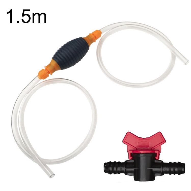 2pcs Manual Gasoline Oil Sucker Water Deflector, Specification: 1.5m+Flow Valve - In Car by buy2fix | Online Shopping UK | buy2fix