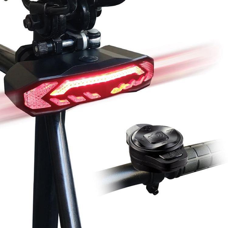 SF31 Bicycle Smart Brake Taillight USB Alerter Night Ride Ride Mountain Vehicle Turn LED Taillights(Black) - Taillights by buy2fix | Online Shopping UK | buy2fix
