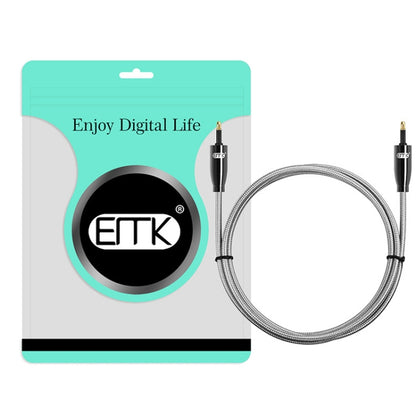 EMK QH4.0 Mini Toslink 3.5mm Interface SPDIF Audio Fiber Optical, Length: 3m(Black) -  by EMK | Online Shopping UK | buy2fix