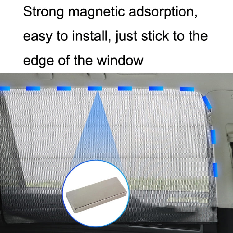 Car Sunshade Magnetic Iron Reflective Mesh Gauze Sunscreen Heat Insulation Sunshade Baffle(Front Window Driving) - In Car by buy2fix | Online Shopping UK | buy2fix