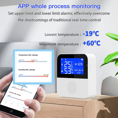 Tuya WIFI Temperature And Humidity Sensor With 2.9inch LCD Display,Spec: Only Sensor - Smart Switch by buy2fix | Online Shopping UK | buy2fix