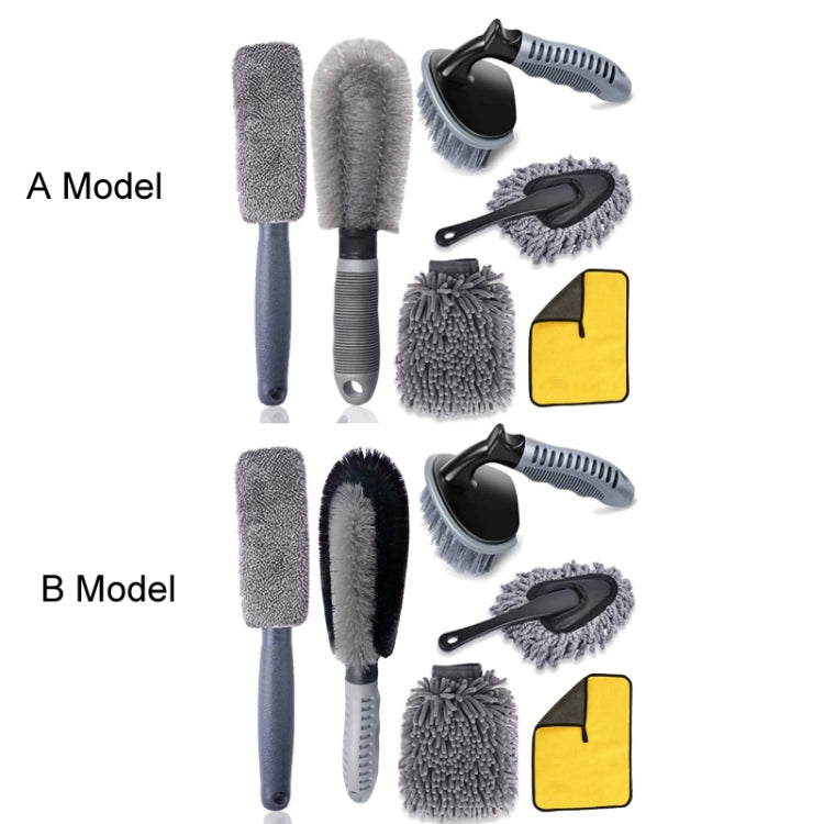 6pcs/Set Gloves Dusting Tire Brush Car Cleaning Brush Set(B Model) - In Car by buy2fix | Online Shopping UK | buy2fix