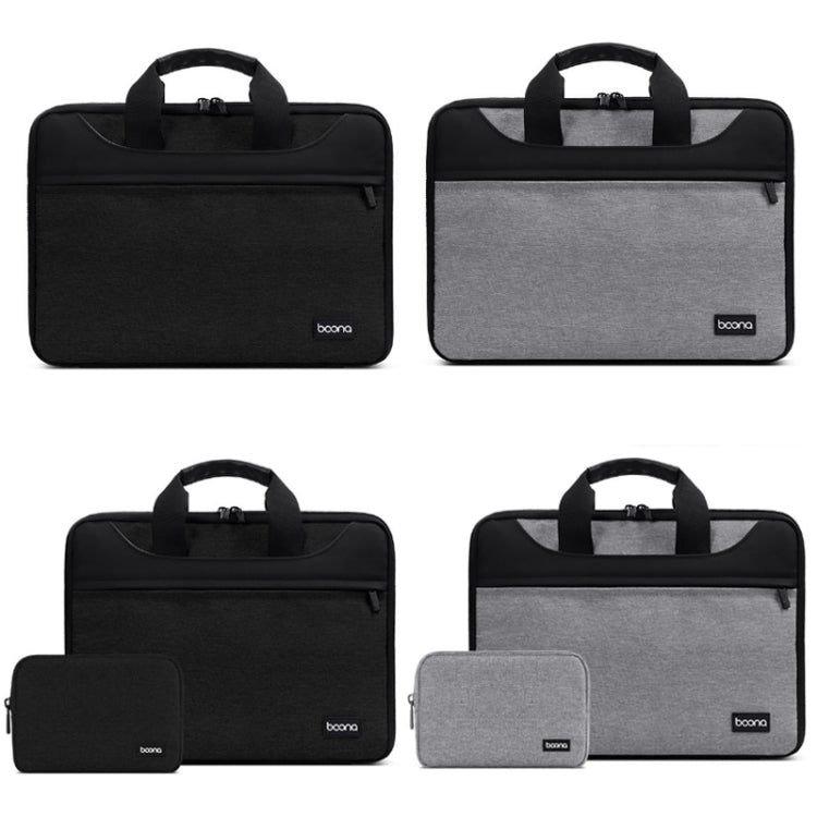 Baona BN-I003 Oxford Cloth Full Open Portable Waterproof Laptop Bag, Size: 14/15/15.6 inches(Grey) -  by Baona | Online Shopping UK | buy2fix