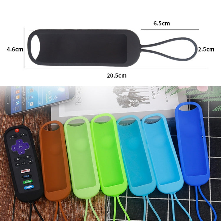 For TCL Roku RC280/RC282 2pcs Oval Remote Control Silicone Case(Coffee) - Consumer Electronics by buy2fix | Online Shopping UK | buy2fix