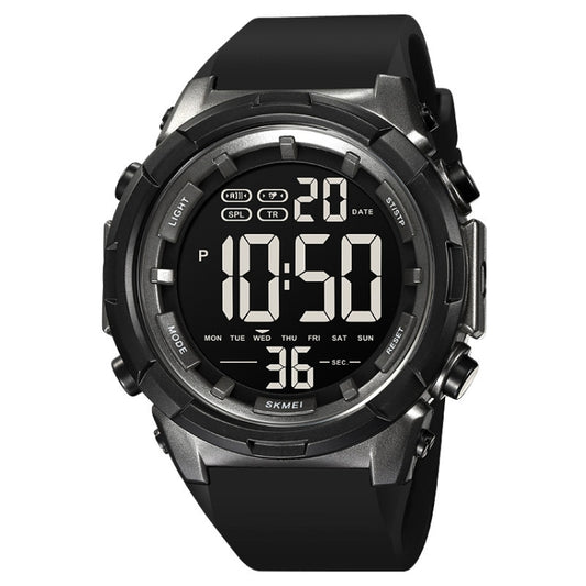 SKMEI 1845 Outdoor Waterproof Large Dial Multifunctional Sports Men Watch(Titanium) - Sport Watches by SKMEI | Online Shopping UK | buy2fix