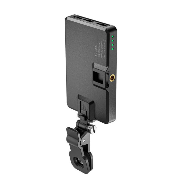 ST-120C Mobile Phone Tablet Clip Fill Light Selfie Live Camera Portable Camera Lighting(Black) - Consumer Electronics by buy2fix | Online Shopping UK | buy2fix