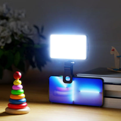ST-120C Mobile Phone Tablet Clip Fill Light Selfie Live Camera Portable Camera Lighting(Black) - Consumer Electronics by buy2fix | Online Shopping UK | buy2fix