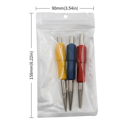 High Hardness Cylindrical Center Punch Drilling Positioning Tools(3pcs/set) - Others by buy2fix | Online Shopping UK | buy2fix