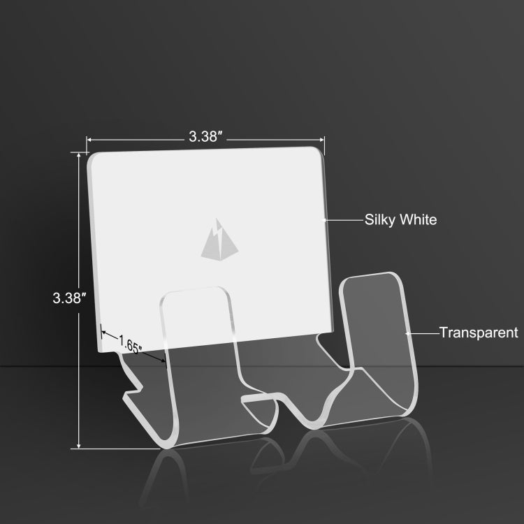 A13RE Mobile Phone Universal Wall Storage Bracket Hook Charging Cable Power Plug Bracket(Transparent) - Hand-Sticking Bracket by buy2fix | Online Shopping UK | buy2fix