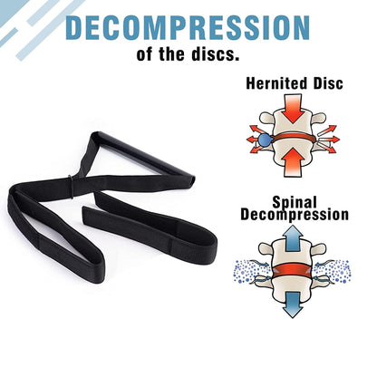 Y -Shaped Spine Chiropractic Decompression Traction Tool with Chin Strap, Size: Free Size(Black) - Corrector by buy2fix | Online Shopping UK | buy2fix