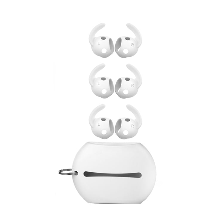 For Beats Studio Buds AhaStyle PT172 Earphone Silicone Ear Caps, Style: Earcap x 3+Case (White) - Anti-dust & Ear Caps by AhaStyle | Online Shopping UK | buy2fix
