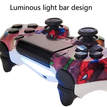 For PS4 Wireless Bluetooth Game Controller With Light Strip Dual Vibration Game Handle(Cloud) - Gamepads by buy2fix | Online Shopping UK | buy2fix
